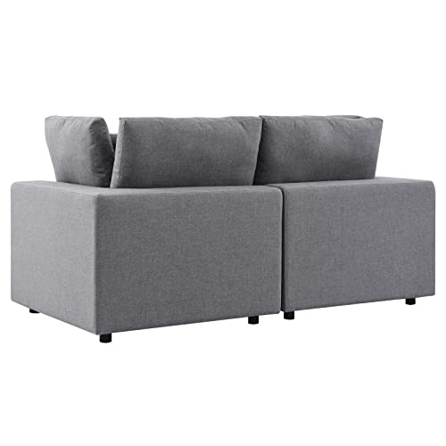 Modway Commix Sunbrella Outdoor Patio Loveseat Gray