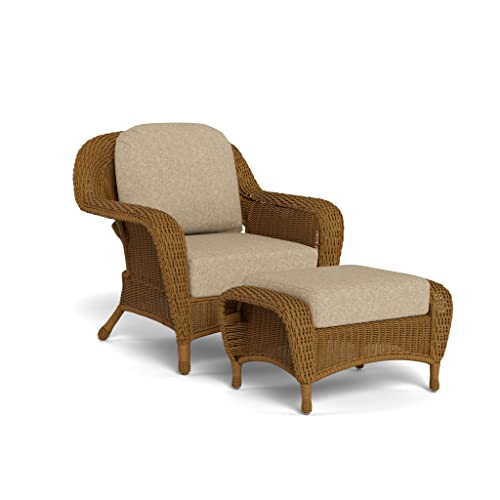Tortuga Outdoor Sea Pines Wicker Chair and Ottoman Bundle Mojave