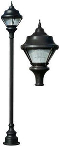 DABMAR LIGHTING GM9000-B-MT Cast Aluminum Post Fixture 70W High Pressure Sodium Black