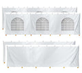 TentandTable 30' x 30' Premium Blockout Sidewall Kit for Canopy Tents White