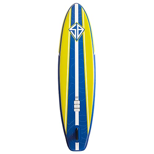 Scott Burke Inflatable Stand Up Paddle Board I-SUP Blue/Yellow