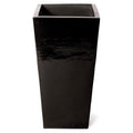 Seasonal Living Ceramic English 18" Square Modern Planter Black
