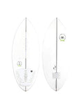 Ronix Kid's Flyweight Skimmer Wakesurf Board - Alpine White/Lime