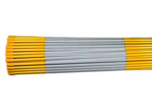 DISCOUNT SNOWSTAKES .COM 5ft Yellow Pro Snow Stakes with Reflective Tape