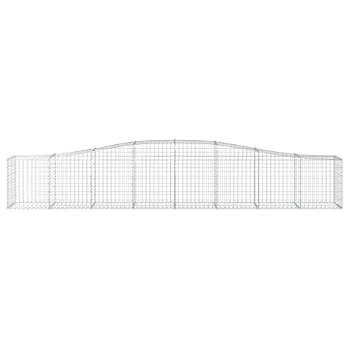 Arched Gabion Baskets 3 pcs Galvanized Iron Plant Pots for Outdoor and Indoor Gardening White Black Other