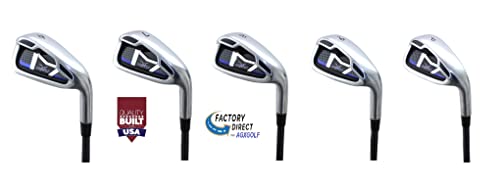 AGXGOLF Ladies Golf Club Set w/Stand Bag Black/Blue, Driver, 3Wd, Hybrid, Irons, PW, Putter - US Built