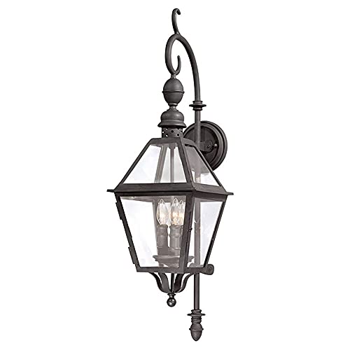 Troy Lighting Townsend 3-Light Outdoor Wall Lantern Natural Bronze