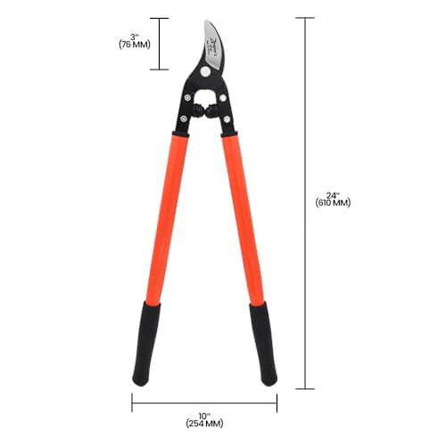 Zenport MV150 Professional Vine and Light Tree Lopper 1.25 Cut 24-Inch Box of 12 Orange