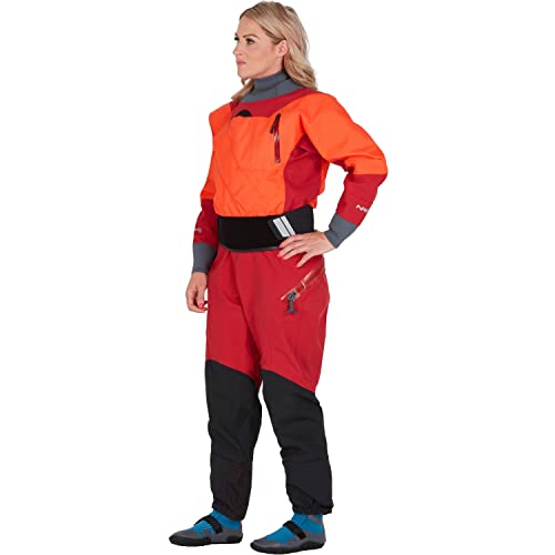 NRS Women's Axiom GORE-TEX Pro Dry Suit Poppy/Vino