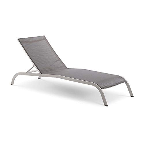 Modway Savannah Chaise Set with Four Lounge Chairs Grey