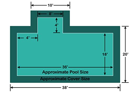 Loop - Loc Rectangle In-Ground Pool Safety Cover Green
