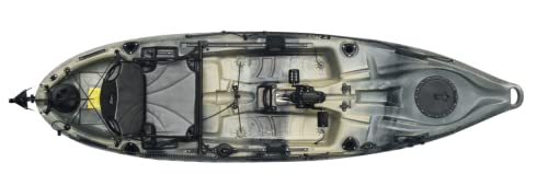 Riot Kayaks Mako 10 Angler Fishing Yak with Impulse Pedal Drive Jungle-Camo