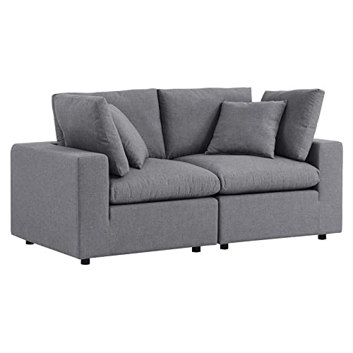 Modway Commix Sunbrella Outdoor Patio Loveseat Gray