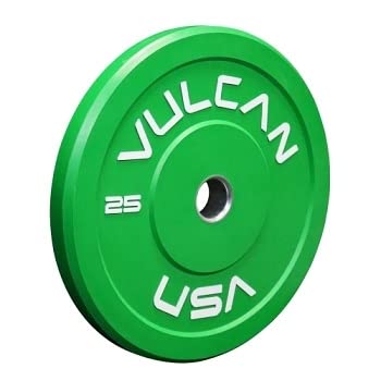 VULCAN 370 lb Color Bumper Plates Set Multi-Color