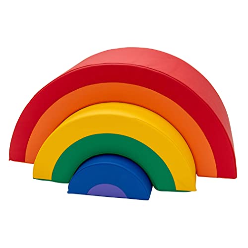 Children's Factory Rainbow Arch Climber Soft Playset Rainbow