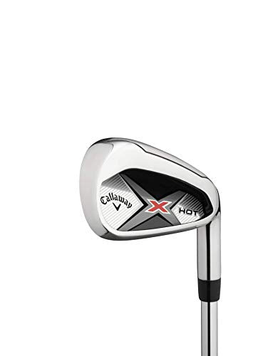 Callaway X HOT Iron Set 5-9, PW, AW (7-piece), Steel, Right-Handed, Stiff Flex Black
