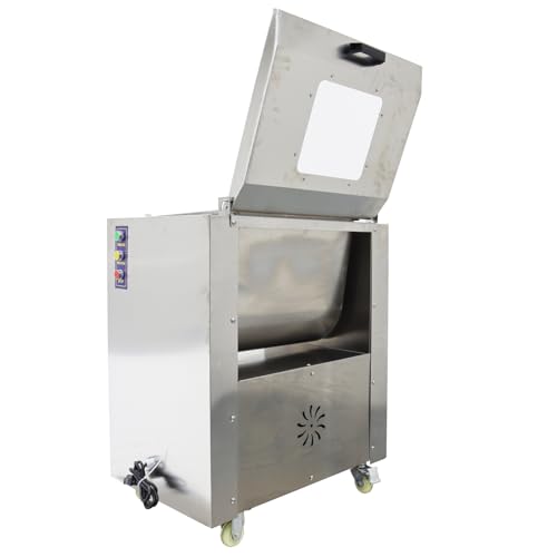 HayWHNKN Electric Meat Mixer 50L Stainless Steel Commercial Stuffing Machine Silver