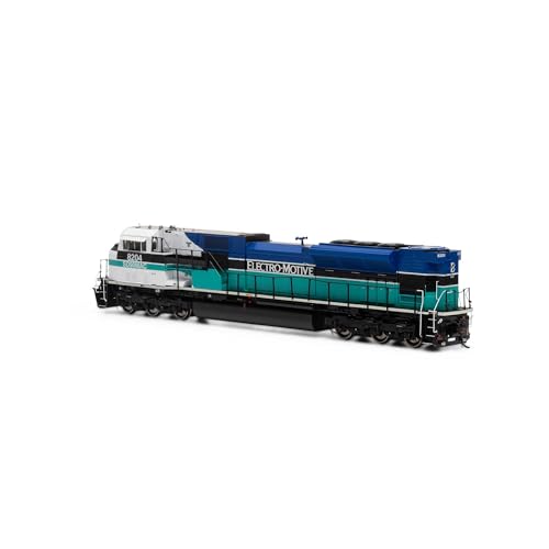 Athearn HO G2 SD90MAC-H Phase I Locomotive w/DCC & Sound EMDX #8204 Blue/Teal/White/Black