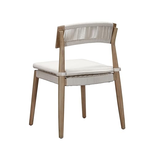 Tov Furniture Gata Cream Outdoor Dining Chair Set of 2 Cream