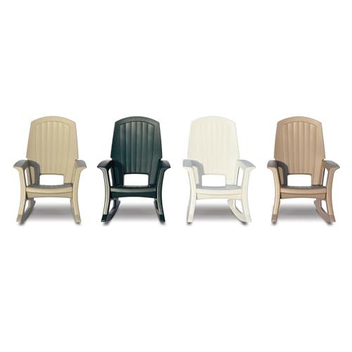 Semco Rockaway Heavy-Duty Outdoor Rocking Chair White (4 Pack)