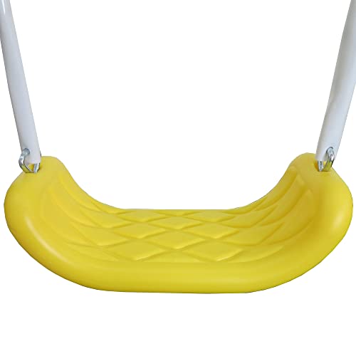 XDP RECREATION Kids Outdoor Playground Set with Glider, Slide, Swings & Seesaw Blue/White