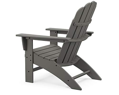 Polywood Vineyard 5-Piece Oversized Adirondack Chair Conversation Set White