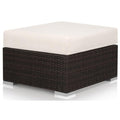 Source Furniture Lucaya Duraweave Outdoor Ottoman Espresso