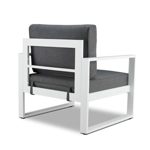 Home Square 3-Piece Patio Set with 2 Chairs & Loveseat White