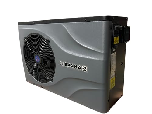 NIRVANA NE55 AHRI Certified Spa & Pool Heat Pump 55,000 BTU Gray/Black