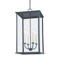 Troy Lighting Zuma 4 Light Outdoor Pendant Transitional 27 Inches Tall Verdigris