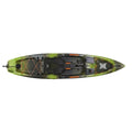Perception Kayaks Pescador Pilot 12 Sit on Top Fishing Kayak Pedal Drive Adjustable Lawn Chair Seat Tackle Storage Moss Camo