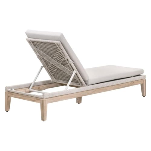 Star International Furniture Loom Transitional Fabric Chaise Lounge Grey