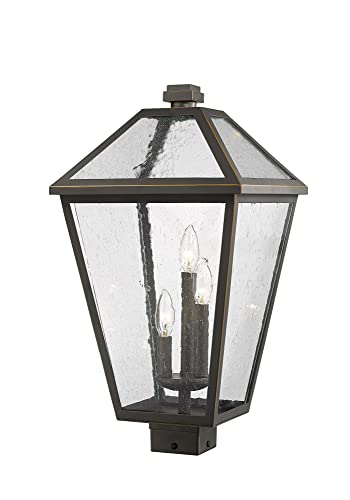 Z-Lite 3 Light Outdoor Post Mounted Fixture Bronze
