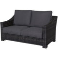 Teva Furniture Bora Bora Two-Tone Wicker Rattan Loveseat Grey