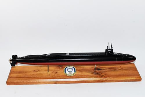 Squadron Nostalgia LLC USS Rhode Island SSBN-740 Ohio Class Submarine Model Mahogany 20 Inch