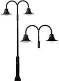 DABMAR LIGHTING GM6203-VG Drop Light Post Fixture 2X70W High Pressure Sodium Verde Green