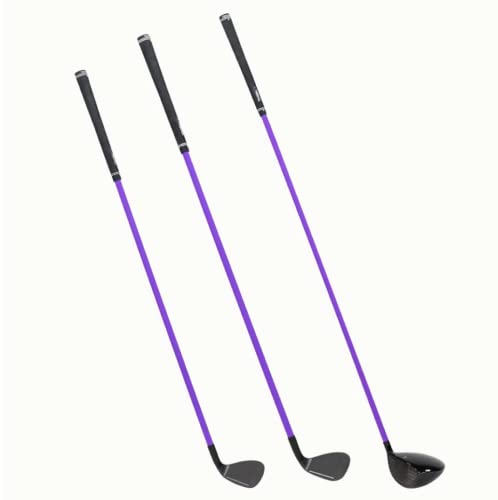 Lag Shot Golf Lady Triple Threat Combo Swing Trainer Left Handed Purple Shaft