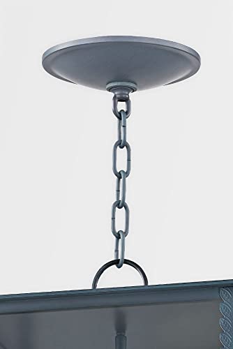 Troy Lighting Zuma 4 Light Outdoor Pendant Black 27" Tall 15" Wide