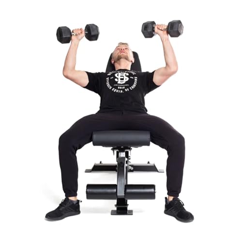 Bells of Steel Hex Dumbbells Set 55-80lb Rubber Medium Knurled