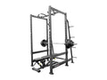 BK BodyKore Commercial Squat Rack & Adjustable Bench 300Lb Olympic Weight Combo Silver Frame