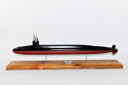 Squadron Nostalgia LLC USS Rhode Island SSBN-740 Ohio Class Submarine Model Mahogany 20 Inch