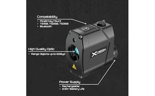 X-Vision Optics TSR100 Impact 100 Laser Rangefinder 905nm 650yd Black