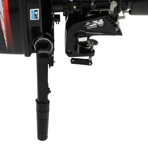 DNYSYSJ 4 Stroke Outboard Motor Boat Engine 6.5HP Water Cooling System Black