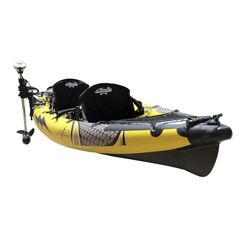Waimea Bay Rigid Inflatables Shockwave 2 Seater Inflatable Fishing Kayak Multicolor