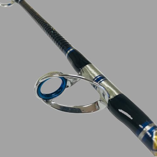 EAT MY TACKLE Amberjack King Saltwater Jigging Rod and Reel Combo Blue