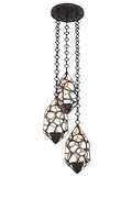 Kalco Fossil 3 Light Pendant Multicolor