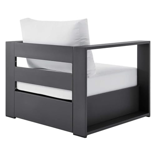 Modway Tahoe Aluminum 2-Piece Patio Set Gray White