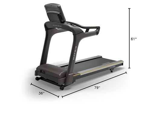 Matrix Fitness T75 Treadmill with XR Console Black/Yellow