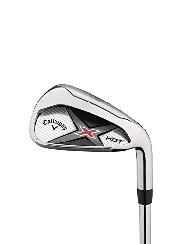 Callaway X HOT Iron Set 5-9, PW, AW (7-piece), Steel, Right-Handed, Stiff Flex Black