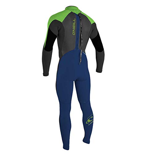 O'NEILL Girl's Epic 4/3mm Back Zip Full Wetsuit Navy/Black/Dayglo
